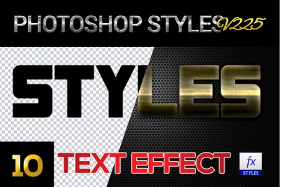 10 creative Photoshop Styles V225