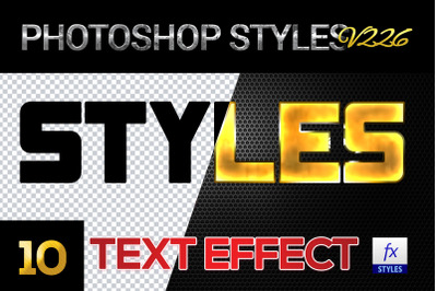 10 creative Photoshop Styles V226