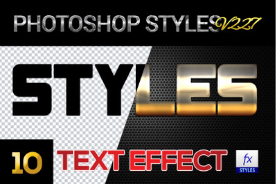 10 creative Photoshop Styles V227