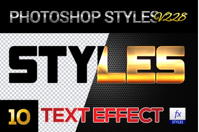 10 creative Photoshop Styles V228