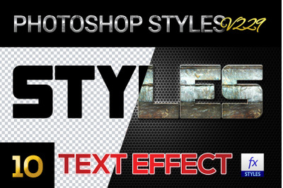 10 creative Photoshop Styles V229