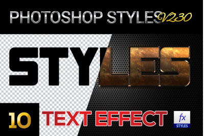 10 creative Photoshop Styles V230