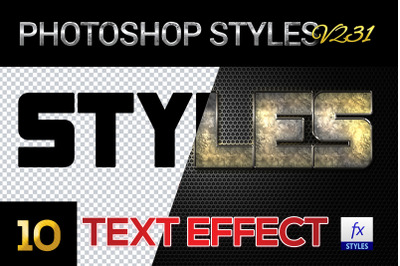 10 creative Photoshop Styles V231