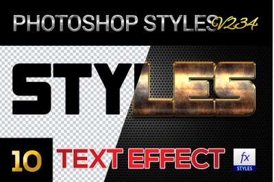 10 creative Photoshop Styles V234