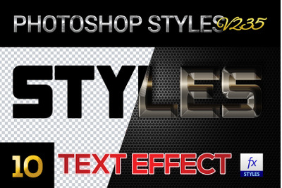10 creative Photoshop Styles V235