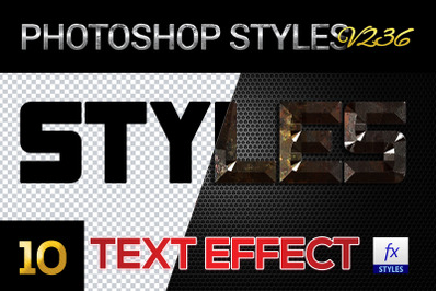 10 creative Photoshop Styles V236