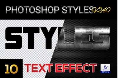 10 creative Photoshop Styles V240