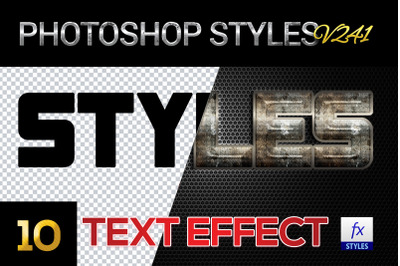 10 creative Photoshop Styles V241