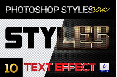 10 creative Photoshop Styles V242