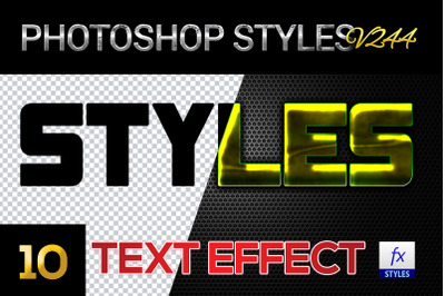 10 creative Photoshop Styles V244