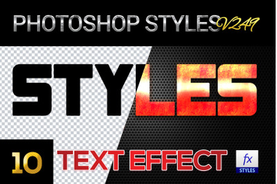 10 creative Photoshop Styles V249