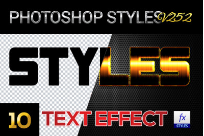 10 creative Photoshop Styles V252