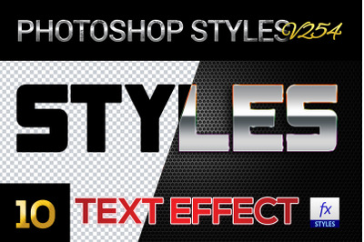 10 creative Photoshop Styles V254