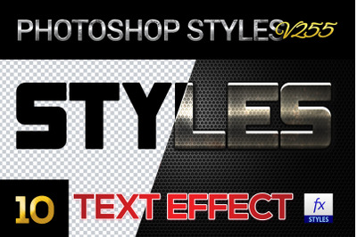 10 creative Photoshop Styles V255