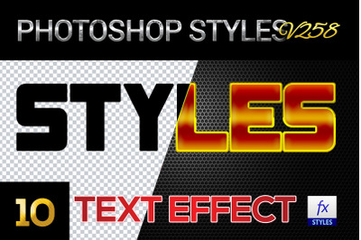 10 creative Photoshop Styles V258