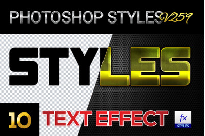 10 creative Photoshop Styles V259