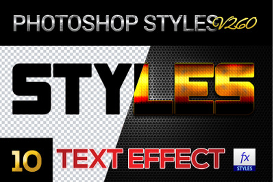 10 creative Photoshop Styles V260