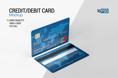 Credit / Debit / Gift Card Mockup