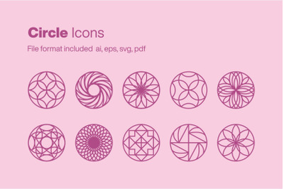Circle 10 Icons