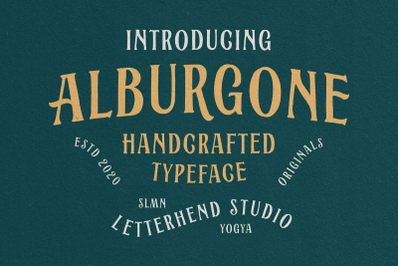 Alburgone - Display Typeface