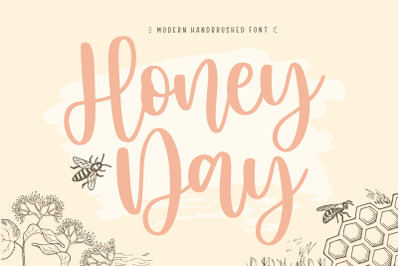 Honeyday Modern Handbrushed Font