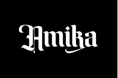 Amika Blackletter Font