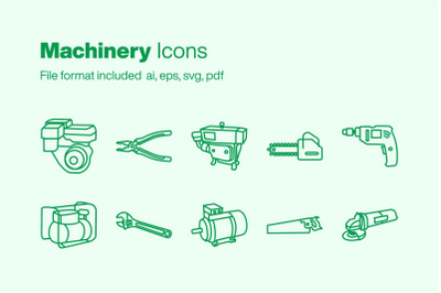 Machinery 10 Icons
