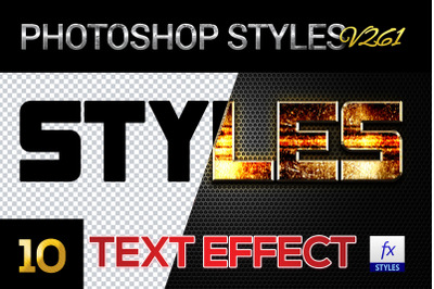 10 creative Photoshop Styles V261