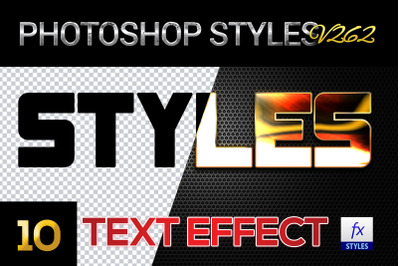 10 creative Photoshop Styles V262