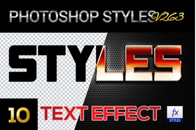 10 creative Photoshop Styles V263