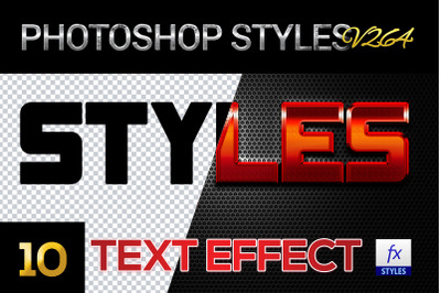 10 creative Photoshop Styles V264