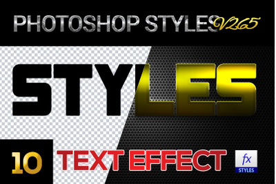 10 creative Photoshop Styles V265