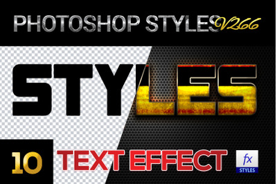 10 creative Photoshop Styles V266