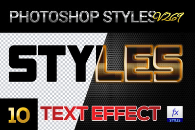 10 creative Photoshop Styles V269