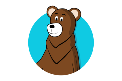 Bear brown grizzly avatar icon