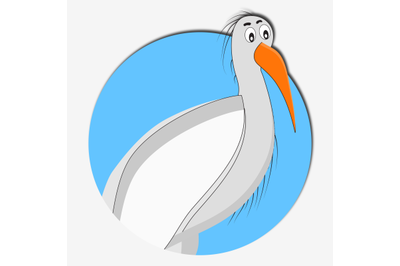 Stork icon animal