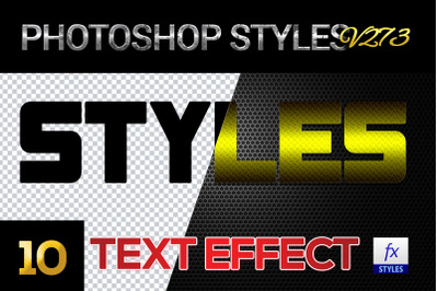 10 creative Photoshop Styles V273