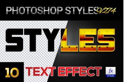 10 creative Photoshop Styles V274