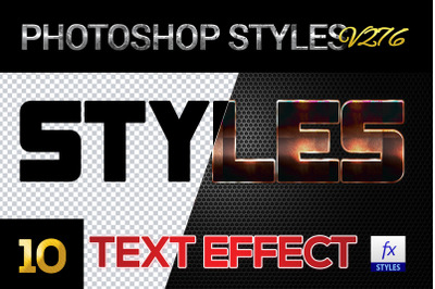 10 creative Photoshop Styles V276