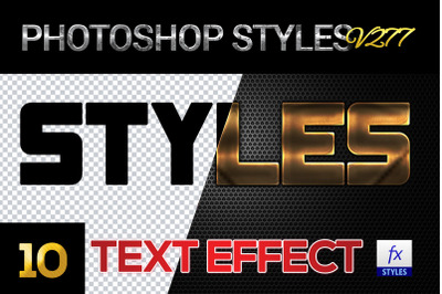 10 creative Photoshop Styles V277