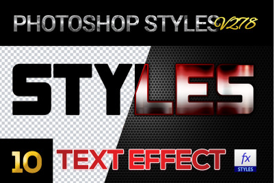 10 creative Photoshop Styles V278