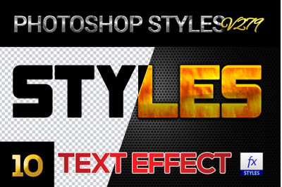 10 creative Photoshop Styles V279