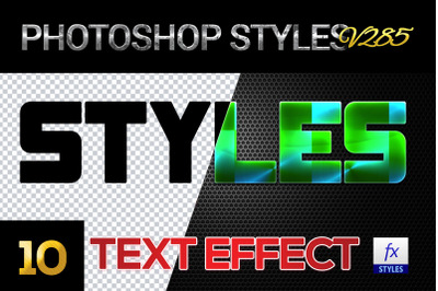 10 creative Photoshop Styles V285