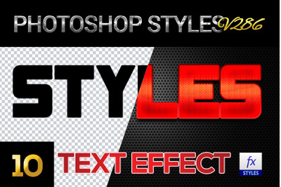 10 creative Photoshop Styles V286