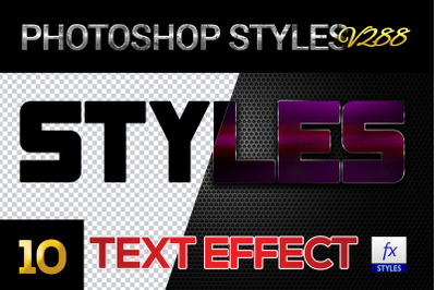 10 creative Photoshop Styles V288