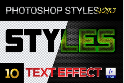 10 creative Photoshop Styles V293