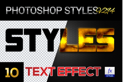 10 creative Photoshop Styles V294