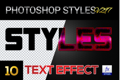 10 creative Photoshop Styles V297