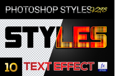 10 creative Photoshop Styles V298