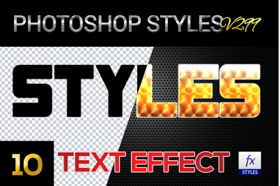 10 creative Photoshop Styles V299